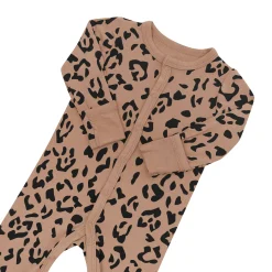 Romper in Latte Leopard