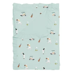 Ruffle Toddler Blanket in Golf 0.5