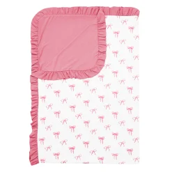 Ruffle Toddler Blanket in Bow 0.5