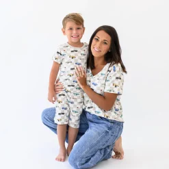 Short Sleeve Pajamas in Fast and Fierce