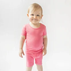 Short Sleeve Pajamas in Guava