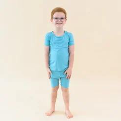 Short Sleeve Pajamas in Makai