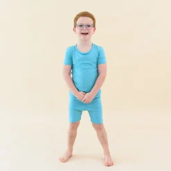 Short Sleeve Pajamas in Makai