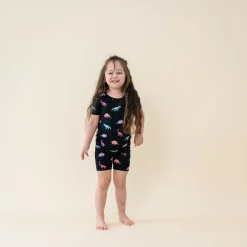 Short Sleeve Pajamas in Midnight Roar