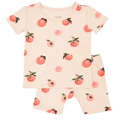 Short Sleeve Pajamas in Peach