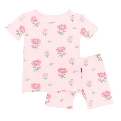 Short Sleeve Pajamas in Sakura Peony
