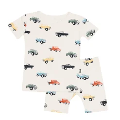 Short Sleeve Pajamas in Vintage Truck