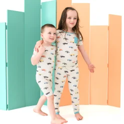 Short Sleeve Pajamas in Vintage Truck