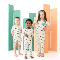 Short Sleeve with Pants Pajamas in Vintage Truck