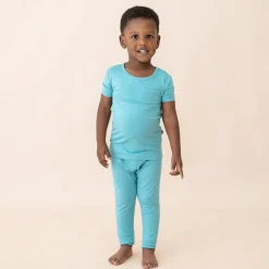 Short Sleeve with Pants Pajamas in Makai