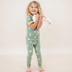 Short Sleeve with Pants Pajamas in Silly Goose