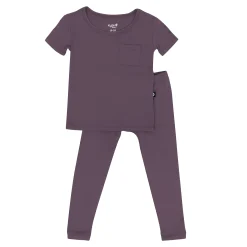 Short Sleeve with Pants Pajamas in Currant
