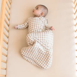 Sleep Bag in Gingham Bisque 1.0