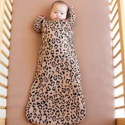 Sleep Bag in Latte Leopard 1.0