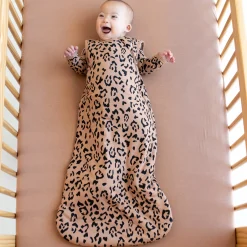 Sleep Bag in Latte Leopard 1.0