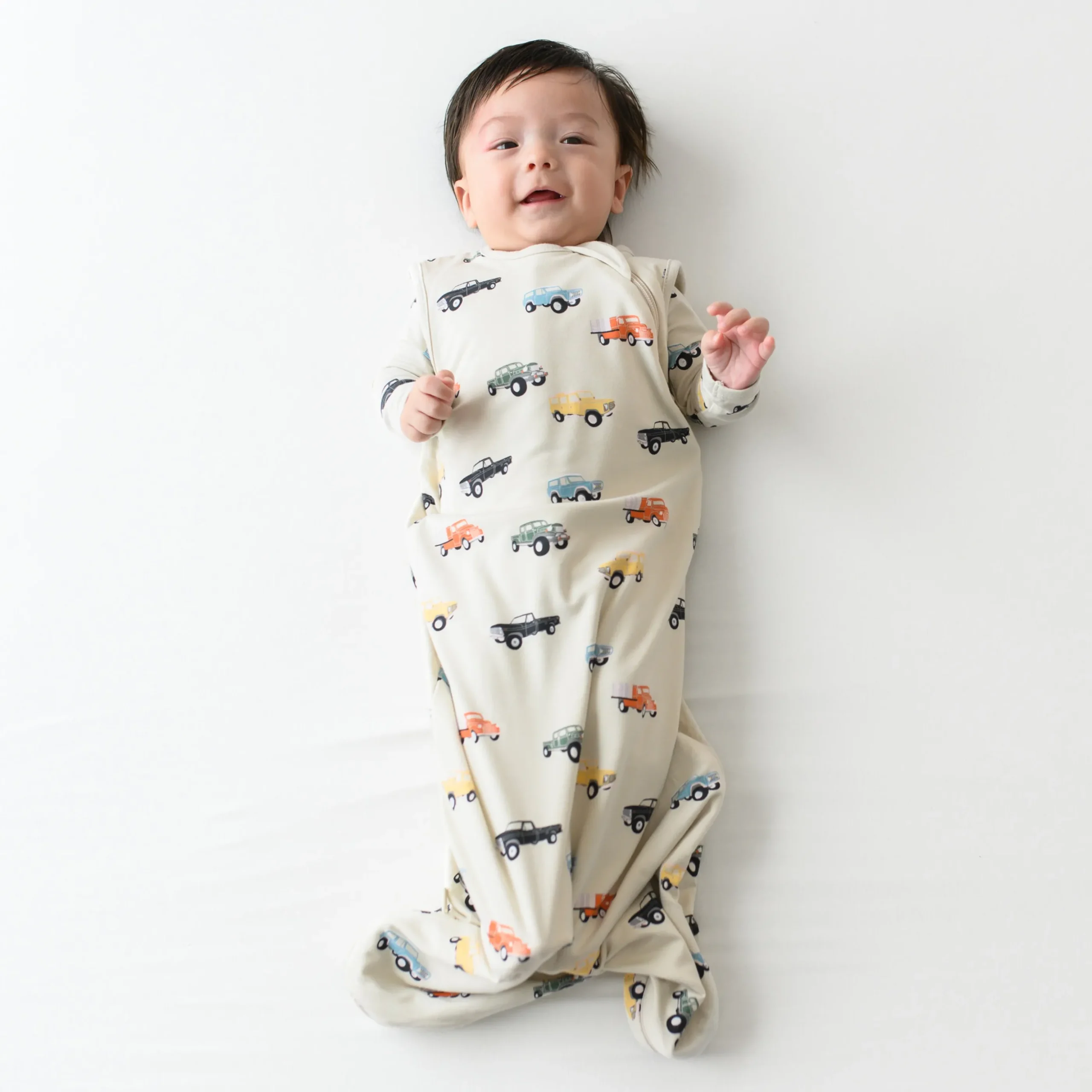 Sleep Bag in Vintage Truck 0.5
