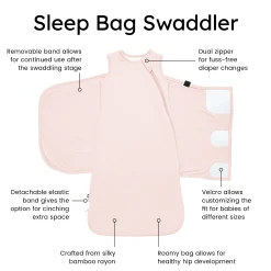 Sleep Bag Swaddler in Blush 1.0