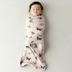 Sleep Bag Swaddler in Blush Butterfly 0.5
