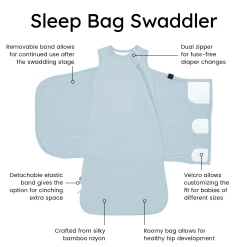 Sleep Bag Swaddler in Fog 1.0