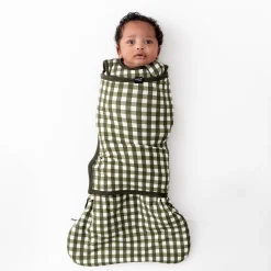 Sleep Bag Swaddler in Gingham Fir 1.0