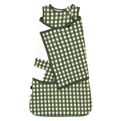 Sleep Bag Swaddler in Gingham Fir 1.0