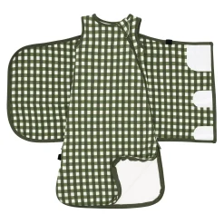 Sleep Bag Swaddler in Gingham Fir 1.0