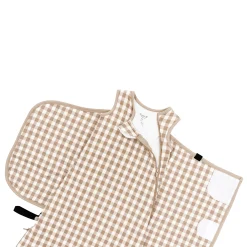 Sleep Bag Swaddler in Gingham Bisque 1.0