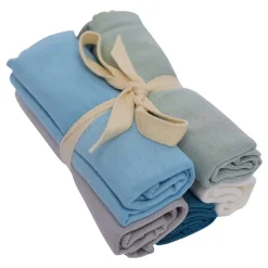 Solid Washcloth Combo 5-Pack in Cool