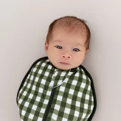 Swaddle Bag in Gingham Fir 0.5