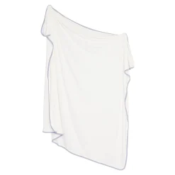 Swaddle Blanket in Cloud with Storm Trim
