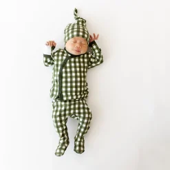 Take Me Home Set with Cap in Gingham Fir
