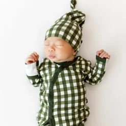 Take Me Home Set with Cap in Gingham Fir