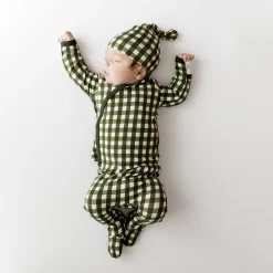 Take Me Home Set with Cap in Gingham Fir