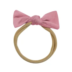 Tiny Nylon Bow in Apple Blossom