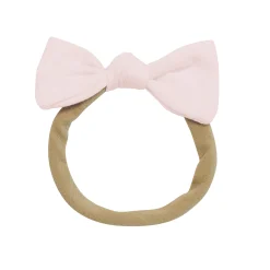 Tiny Nylon Bow in Blush