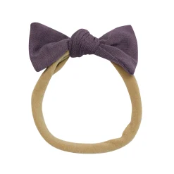 Tiny Nylon Bow in Currant