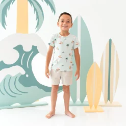 Toddler Basic Tee in Dew Surf