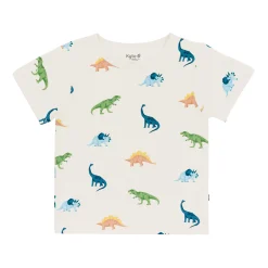 Toddler Basic Tee in Ecru Roar
