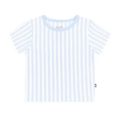 Toddler Basic Tee in Small Mist Stripe