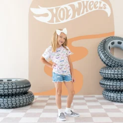 Toddler Basic Tee in Sparkles and Speed
