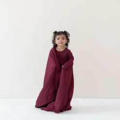 Toddler Blanket in Burgundy 2.5