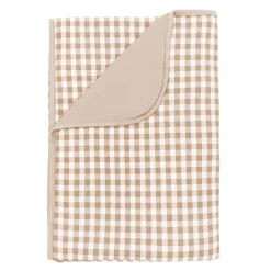 Toddler Blanket in Gingham Bisque 1.0