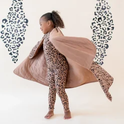 Toddler Blanket in Latte Leopard 1.0