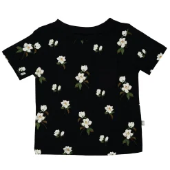 Toddler Crew Neck Tee in Small Midnight Magnolia