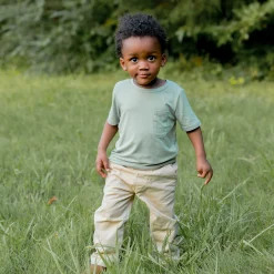 Toddler Crew Neck Tee in Thyme