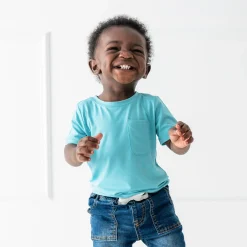 Toddler Crew Neck Tee in Makai