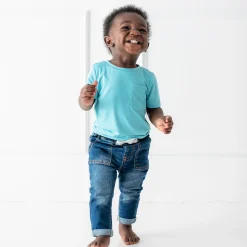 Toddler Crew Neck Tee in Makai