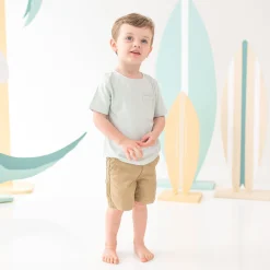 Toddler Crew Neck Tee in Dew