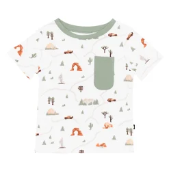 Toddler Crew Neck Tee in Road Trip