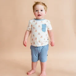Toddler Crew Neck Tee in Teddy Bear
